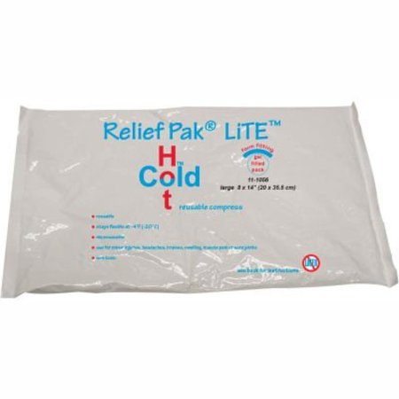 FABRICATION ENTERPRISES Relief Pak® LiTE„¢ Reusable Hot/Cold Pack, 8" x 14", Case of 12 11-1056-12